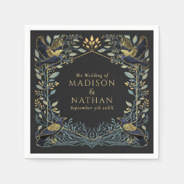 Guardanapo De Papel Casamento Floral de Raven Gothic Encantado