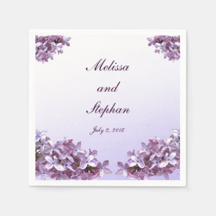 Guardanapo De Papel Casamento Floral Lilac Flowers