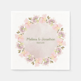Guardanapo De Papel Casamento Floral Magnolia Magnolia Rosa Napkins