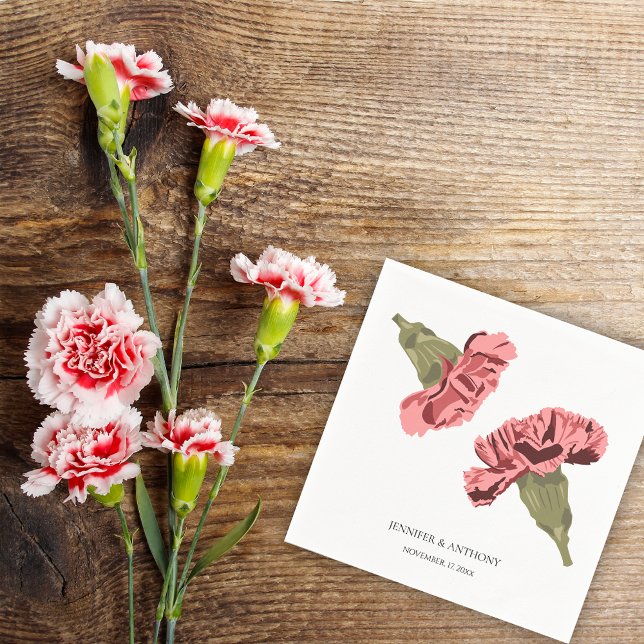 Guardanapo De Papel Casamento Floral Moderno Luxe-Crônica (Criador carregado)