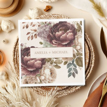 Casamento floral outono inverno burgundy marfim
