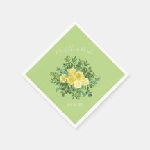 Casamento Floral Rosa Verde Amarelo-Claro