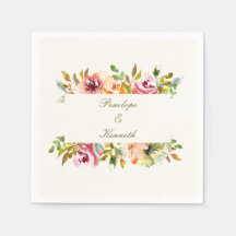 Casamento Floral Rustic Watercolor Personalizado