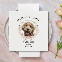 Guardanapo De Papel Casamento Fotográfico de Cachorro Modelo Muito Bon