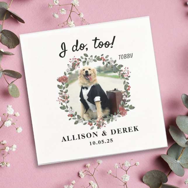 Guardanapo De Papel Casamento Fotográfico de Cachorro Modelo Muito Bon (Criador carregado)