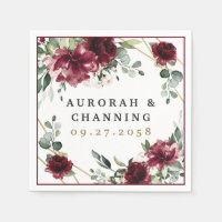 Casamento Geométrico Dourado de Blush Vermelho Bur