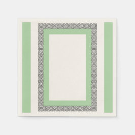 Guardanapo De Papel Casamento Geométrico Islâmico de Turquesa