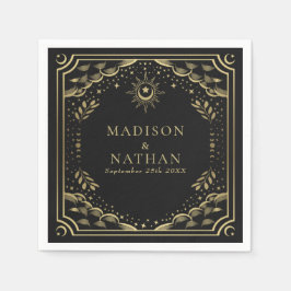 Guardanapo De Papel Casamento Gótico Tarot Card