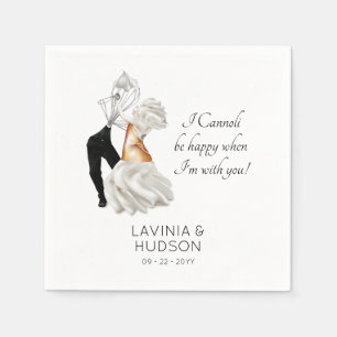 Guardanapo De Papel Casamento Italiano Cannoli Engraçado