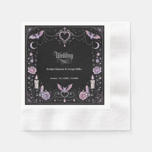 Guardanapo De Papel Casamento Kawaii Gótico Pastel Caprichoso