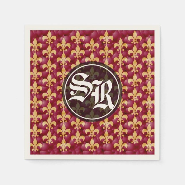 Guardanapo De Papel Casamento Medieval Napkin (Frente)