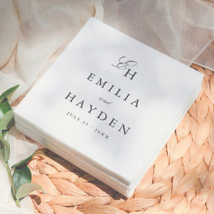 Guardanapo De Papel Casamento Minimalista Boho Simples