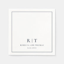 Casamento minimalista do monograma moderno