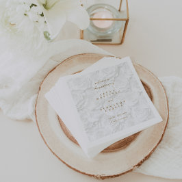 Guardanapo De Papel Casamento Minimalista Elegante Bem-vindo