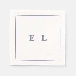 Guardanapo De Papel Casamento Minimalista Lavanda Empoeirada 