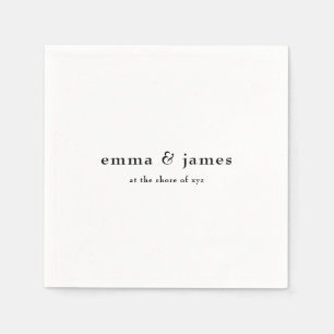 Guardanapo De Papel Casamento Minimalista Moderno Napkins