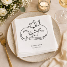 Casamento Minimalista Personalizado para Gato de E
