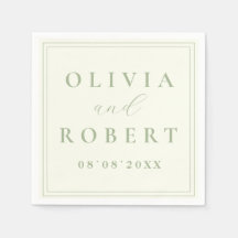 Casamento Minimalista Verde Salvia Elegante