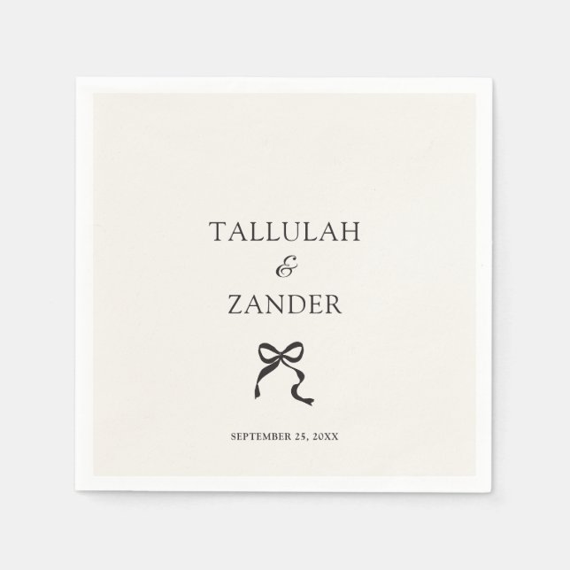 Guardanapo De Papel Casamento Mínimo Elegante de Arcos (Frente)