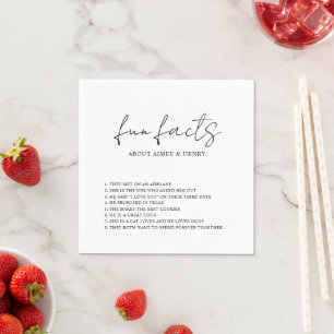Guardanapo De Papel Casamento Moderno com Letra Rústica