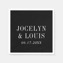 Guardanapo De Papel Casamento Moderno de Jocelyn Black