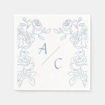 Casamento Moderno de Rosas Francesas Azuis e Branc