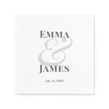 Casamento moderno elegante com nomes | Data Cockta