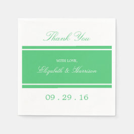 Guardanapo De Papel Casamento Moderno Emerald Green