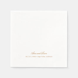 Guardanapo De Papel Casamento Moderno Minimalista Elegante