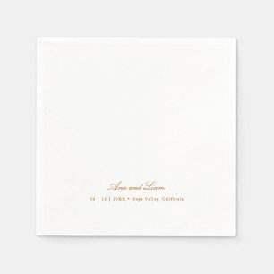 Guardanapo De Papel Casamento Moderno Minimalista Elegante