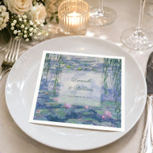 Casamento Monet Floral Nenúfares Elegante 