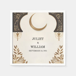 Guardanapo De Papel Casamento Muçulmano Henna Islam Nikah Arabic Walim