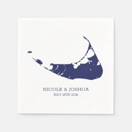 Guardanapo De Papel Casamento na Ilha de Nantucket Nantucket Navy
