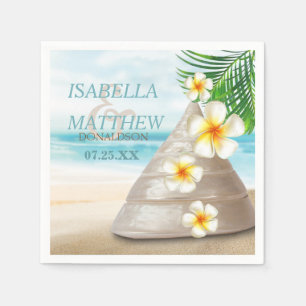 Guardanapo De Papel Casamento na praia   Personalizar