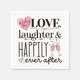 Guardanapo De Papel Casamento Napkin Rosa e Negro