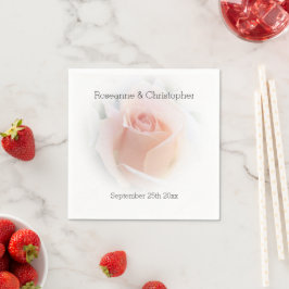 Guardanapo De Papel Casamento Napkins Peach Rosebud Rosa Rosa