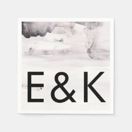 Guardanapo De Papel Casamento Neutro de Gênero Ultra Moderno
