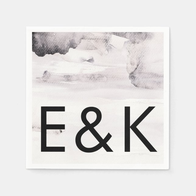 Guardanapo De Papel Casamento Neutro de Gênero Ultra Moderno (Frente)