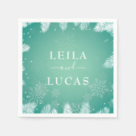Guardanapo De Papel Casamento no inverno