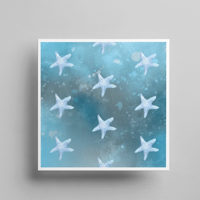 Guardanapo De Papel Casamento no Mar Azul Profundo (Criador carregado)