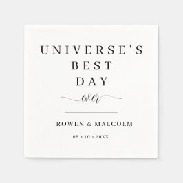 Guardanapo De Papel Casamento no Melhor Dia do Universo