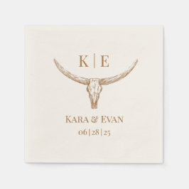 Guardanapo De Papel Casamento Ocidental Elegante Personalizado Napkins