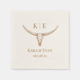 Guardanapo De Papel Casamento Ocidental Elegante Personalizado Napkins