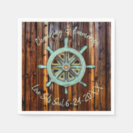 Guardanapo De Papel Casamento ou Noivado náutico russo