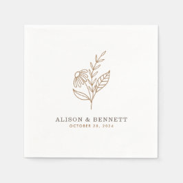 Guardanapo De Papel Casamento outono Autumn Sprig