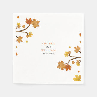 Guardanapo De Papel Casamento outono Boho Chic