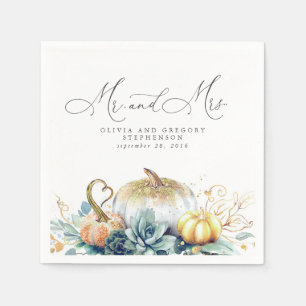 Guardanapo De Papel Casamento outono Dourado de Bombeiros Sucultos