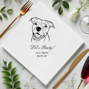 Guardanapo De Papel Casamento Pawty Custom Pet Cocktail vamos Napkins