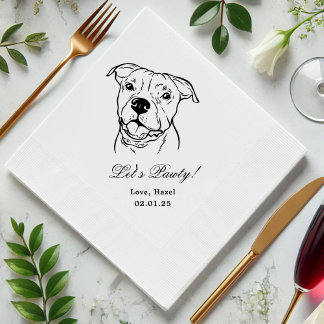 Guardanapo De Papel Casamento Pawty Custom Pet Cocktail vamos Napkins
