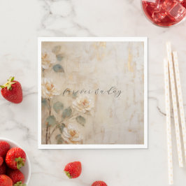 Guardanapo De Papel Casamento Peach Blush Cream
